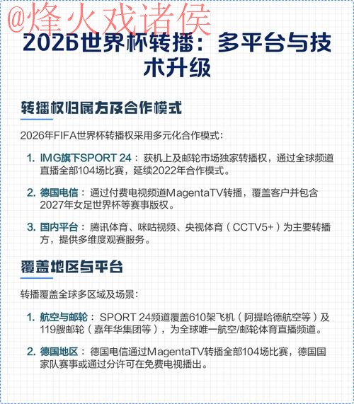 2026世界杯直播实时观看平台推荐 2026世界杯直播实时观看平台推荐